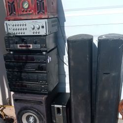 Stereo For Home Or Garage Everything Together !!WILL NOT SEPARATE!! 