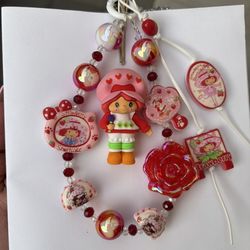 🍓🍰 DIY Strawberry Shortcake Keychain 🍰🍓