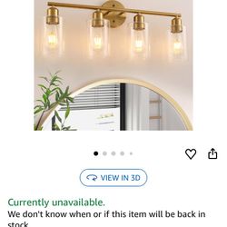 Bathroom Gold Vanity Lights $40