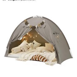 Twin Bed Canopy Tent With Stars Lights, Storage Bag -UNOPENED