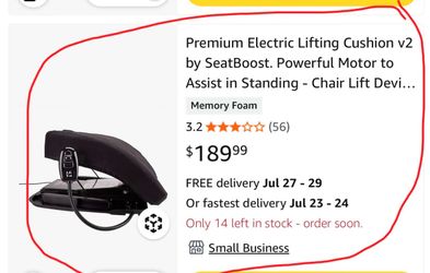 Carex Power lifting seat
