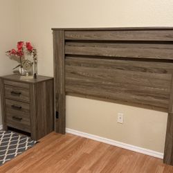 Queen Headboard , Nightstand And Dresser 