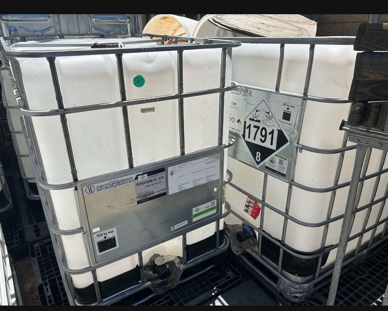 IBC Totes 330 Gallons (have 8 Available) $75 Each