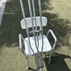 Crutches and Shower Chair 