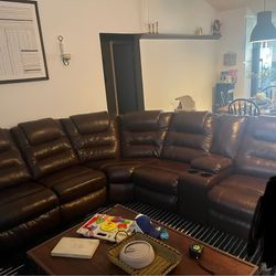 Two Recliner Sectional Sofa