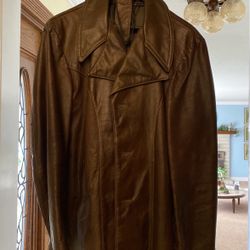 Size 42  Made By Haggar Leather Jacket  Never Use 