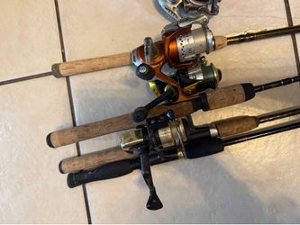 Fishing Rod & Reel Lot – 4 Rods & 4 Spinning Reels