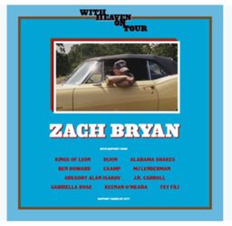 6 Tickets for Zach Bryan: Saturday, Aug 1st