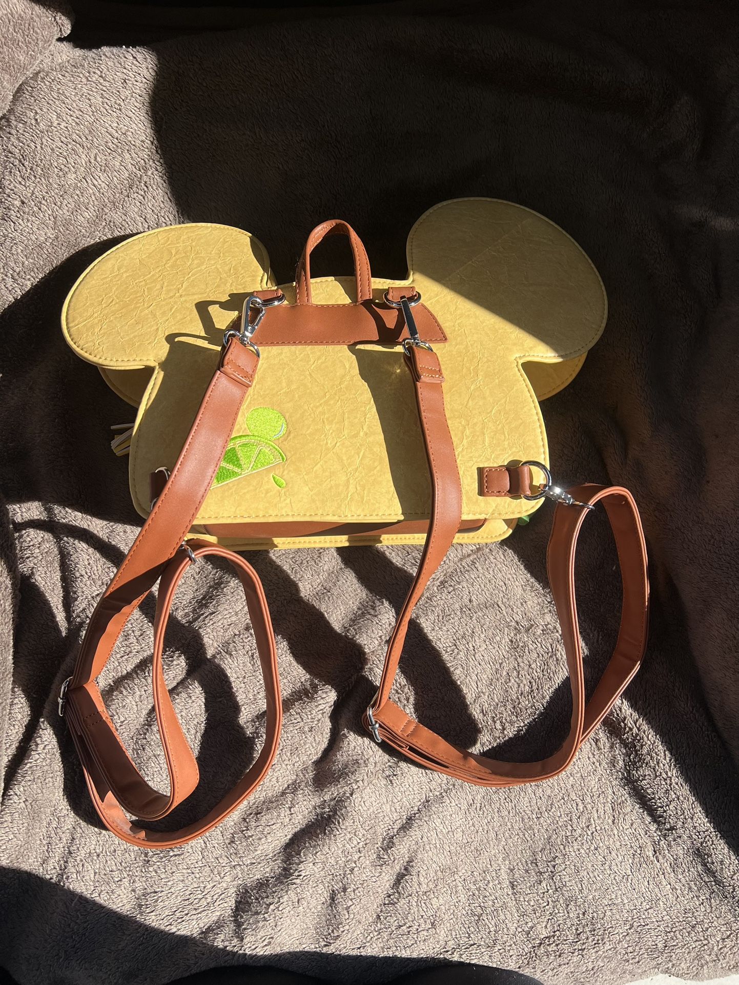 Loungefly Disney Mickey Taco Backpack Purse Loungefly Mickey Taco Backpack New | Mercari main image 3