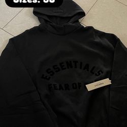 Jet Black Essentials Fear Of God Hoodie