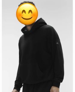 Alo Black Pullover Hoodie Men