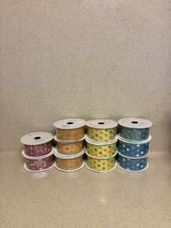 Lot Of 11 New Crafting Ribbons