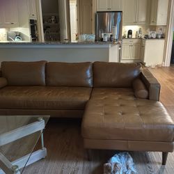 Leather couch 