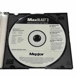 Maxtor Max Blast 3 Installation Software CD ROM