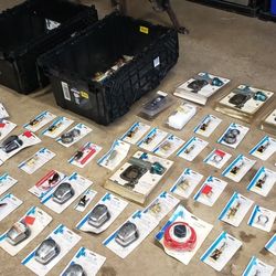 Marine Boat Merchandise. Bow Lights ,Switches, Tow Chains, Huge Lot