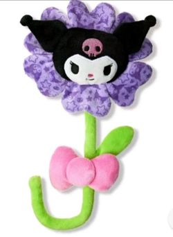 New Hello Kitty and Friends Kuromi plush Purple Special Flower,