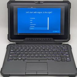 Touchscreen Full Rugged Dell Latitude 2 In 1 Laptop/Tablet Intel Core i5 8th Gen 16 GB RAM 512 GB SSD Webcam x2 1080P LCD Dual Batteries Win 11 Pro 