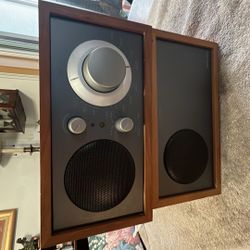 Tivoli Audio Model Two AM/FM Table Radio with Stereo Speaker, Cherry/Metallic Ta