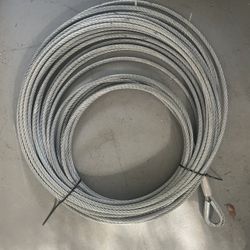 Steel Cable Braided steel winch/tow cable with eyelet loop.  