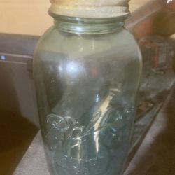 Vintage Large Green Jar