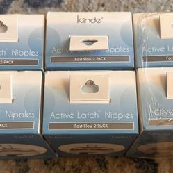 Kiinde Twist Active Latch Nipples for Breast Milk or Formula Feeding - Fast Flow (2 Pack).