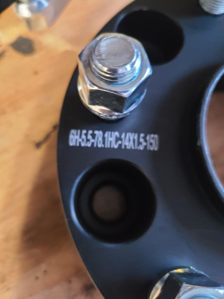 6 X 5.5 Aluminum Wheel Spacers. Never Installed. for Sale in Las Vegas