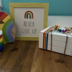 Rae Dunn Rain Bow Decor 