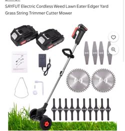 Cordless trimmer and edge weed