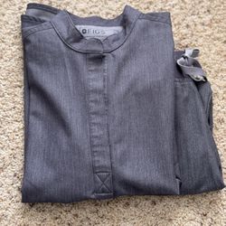Figs Graphite Scrub Top And Bottom 
