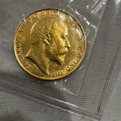 1909 Half Sovereign 22 Karat Gold 