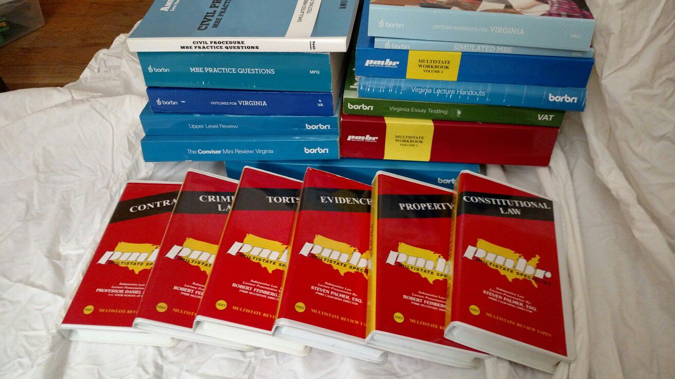 Lot of 16 Virginia Bar Exam Study Books value $1,000+