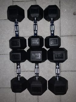 Brand new dumbbells all weights 20 lbs 25 lbs 35 lbs