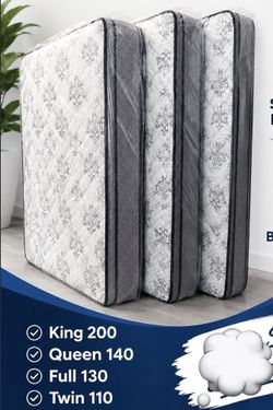 Mattresses King Queen Full Twin
