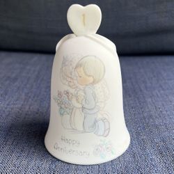 1989 Precious Moments - Happy First Anniversary Bell