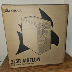Corsair 275R Airflow with tempered glass mid-tower computer case