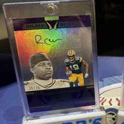2023 PANINI PLATES & PATCHES HIGHLY REVERED AUTOGRAPHS HR- RANDALL COBB PURPLE /35