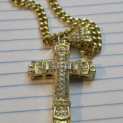 Gold Finish Cross 