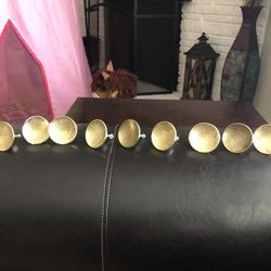 Mid Century Round Concave Knobs