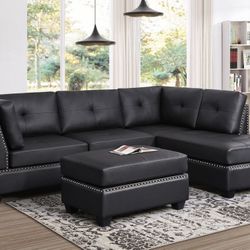 New Sectional + Ottoman 
