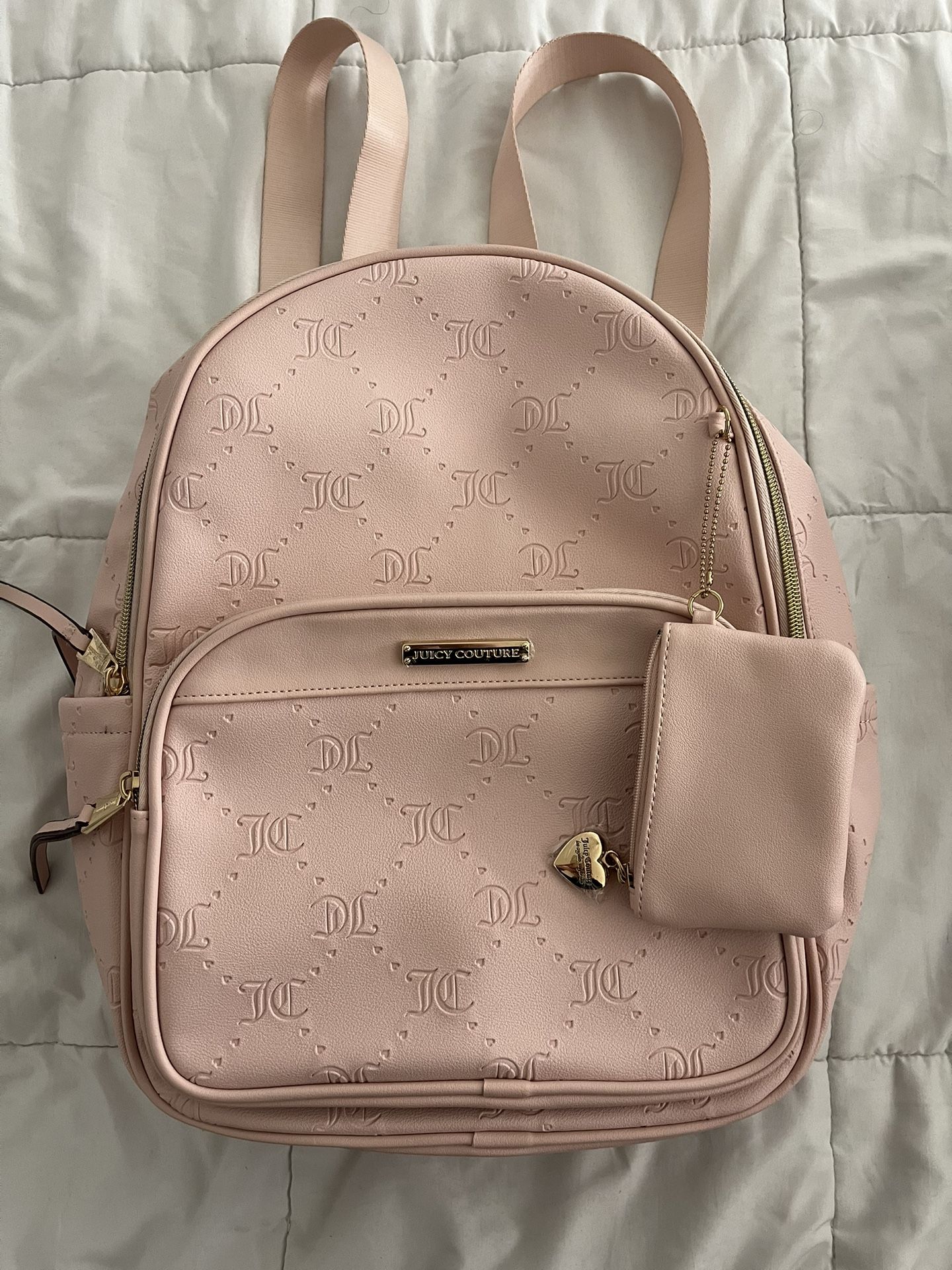 Pink Juicy Couture Backpack & Coin Purse