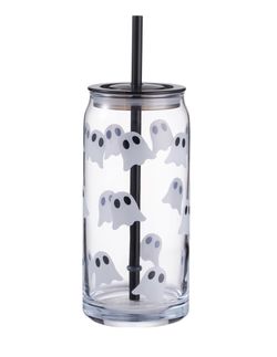 👻 Halloween ghost glass tumblers set of 2