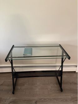 Metal Glass Desk