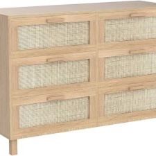 6 drawers storage bedroom dresser