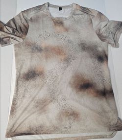 Lululemon Square-Neck Running Short Sleeve Shirt in the Spray Camo Raw Linen Multi colorway.