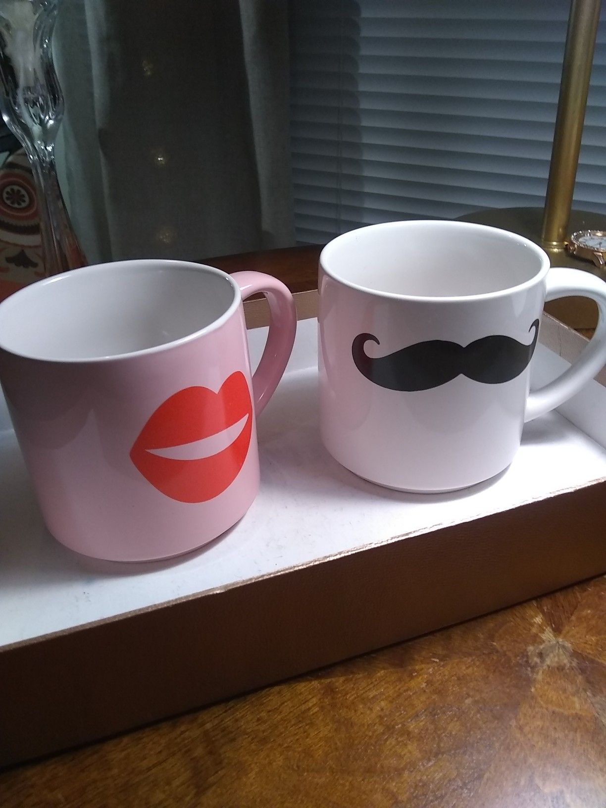 NEW Threshold His and Hers Large Coffee Mugs
