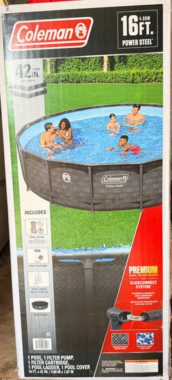 Coleman Power Steel pool 16 ft. x 42 in. round