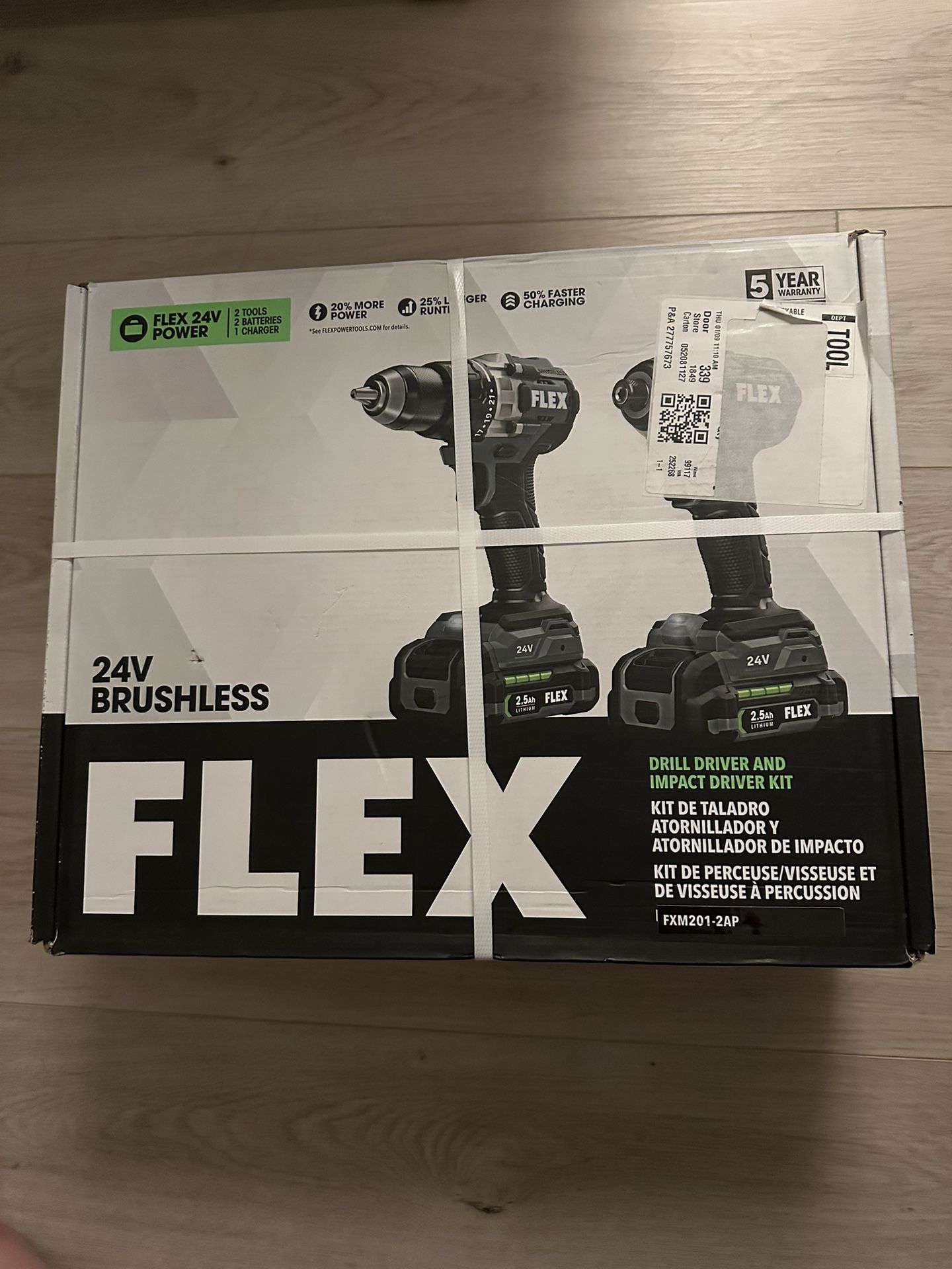 ⭐️NEW⭐️ FLEX 24V Brushless Compact 2-Tool Combo Kit