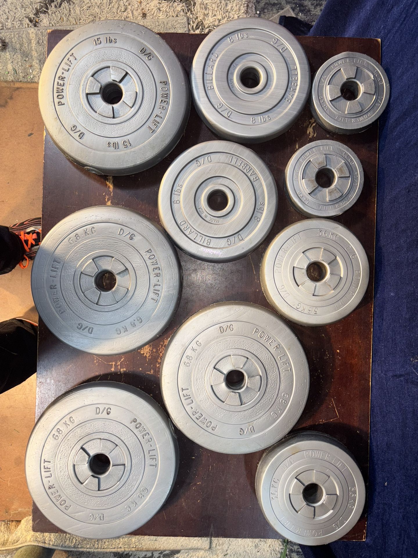 98 Lbs Of Weight Plates 