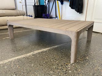 RESTORATION HARDWARE Malta Teak Rectangular Coffee Table