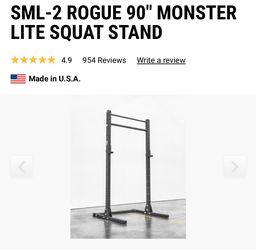 SML-2 ROGUE 90" MONSTER LITE SQUAT RACK STAND